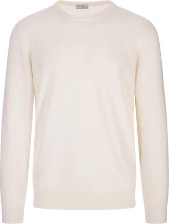 Fedeli Argentina Pullover - Heren - Cashmere truien - Wit - 5XL - Kasjmier - Truien & Vesten