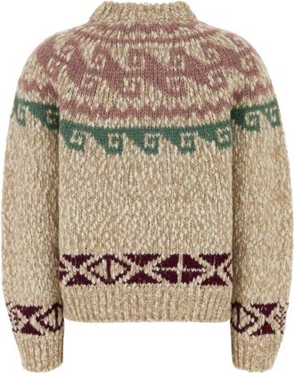 Moncler Neck Sweater - Beige