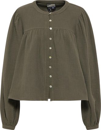 Dreimaster Dreimaster Blouse Dames olijf