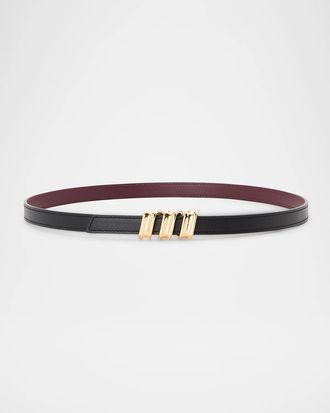 Loewe Reversible Coil Belt in Smooth Calfskin