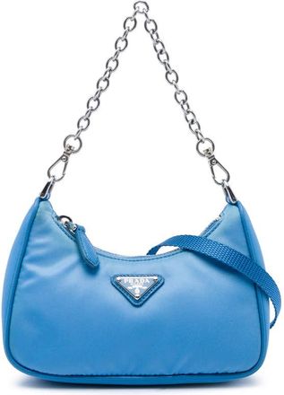 Prada Pre-owned Prada Mini Saffiano Trimmed Tessuto Re Edition 2005 Satchel Ladies 3RFSIPAB1FITX12V