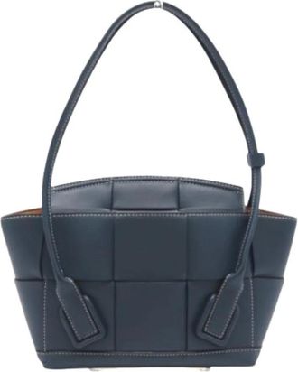Bottega Veneta Pre-owned Handbags, female, Blue, Size: ONE SIZE Pre-owned Vintage Tote Bag