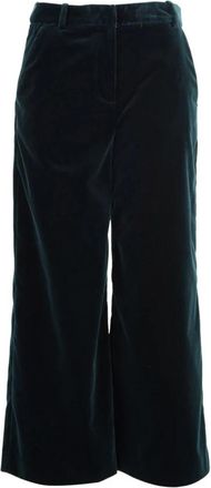 Aspesi Petrolblauwe Stijlvolle Broek - Dames - Wijde Broeken - Blauw - S - Broeken