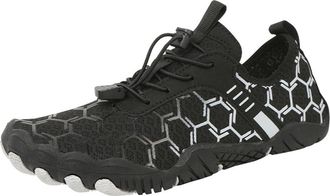 Generic Mens Womens Water Shoes Beach Swim Quick Drying Aqua Shoes Barefoot Surf Diving Footwear Size 9 UK,Black