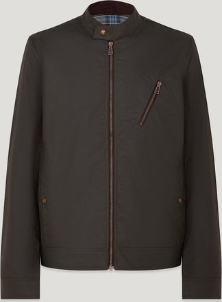 Belstaff Giacca Sideline Uomo Cotone Cerato Verde Sbiadito 2xl