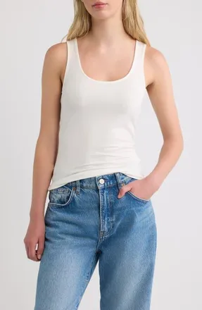 Rag & Bone Luca Tank Top in White at Nordstrom, Size Xx-Small