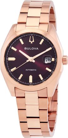 Bulova Surveyor Automatic Purple Dial Mens Watch 97B234