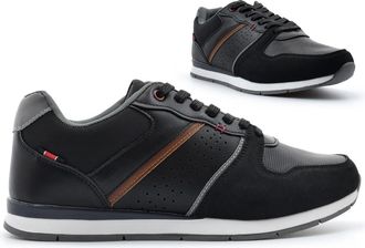 Generic Mens Lace Up Trainers Size 6 Boys Trainer Size 6 Casual Trainers Mens Comfort Trainer Lace Up Shoes Casual Shoe Comfort Sizes 6-12 Black 12 UK