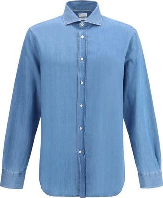 Brunello Cucinelli Uomo, Magliette, Blu, 2Xl, new