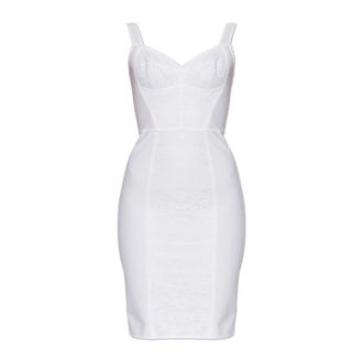 Dolce & Gabbana Dames, Jurken, Wit, Maat: XS Polyamide