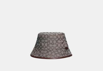 Coach Signature Jacquard Bucket Hat
