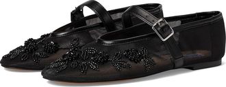 Steve Madden Dreaming Womens Flat Shoes Black Embellished : 6 M, Mesh