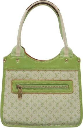 Louis Vuitton Kathleen Tote Mini Lin Green Canvas Handbag (Pre-Owned)