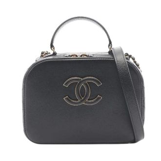 Chanel Pre-owned Matelasse Leren 2way Schoudertas - Dames - Pre-owned - Zwart - Maat: ONE Size Leer