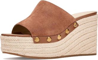 Michael Kors Mayes Wedge Sandals Womens Wedge Shoes Luggage : 7.5 M, Suede
