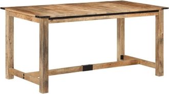 vidaXL Mesa De Comedor Madera Maciza De Mango 160x80x75 Cm Vidaxl