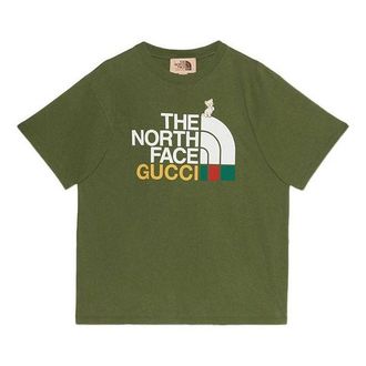 Gucci x THE NORTH FACE FW21 LogoT Dark Green 616036-XJDRD-3450