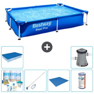 Bestway Piscina Bestway Steel Pro Rectangular - 221x150x43 Cm - 7-piezas S22212