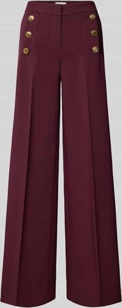 Seductive Marlenehose mit Zierknöpfen Modell BRIDGET in Bordeaux, Größe 46