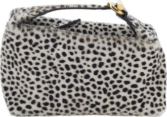 Little Liffner pillow Micro White And Black Handbag With All-over Zebra Print In Leather Woman