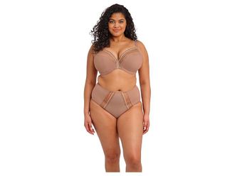 Elomi Matilda Underwire Plunge Bra Womens Bra Praline : 40E (US 40DDD), Polyester/Nylon/Mesh