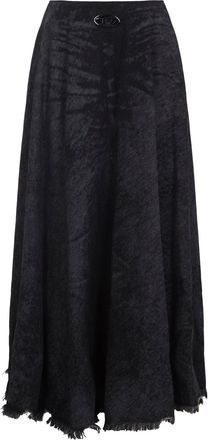 Diesel Black Cotton De-Hannie Skirt-Donna