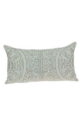 Parkland Collection Fleura Embroidered Throw Pillow in Beige at Nordstrom Rack