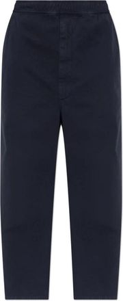 Maison Margiela Wijde broek - Heren - Wijde Broeken - Blauw - XL - Katoen - Broeken