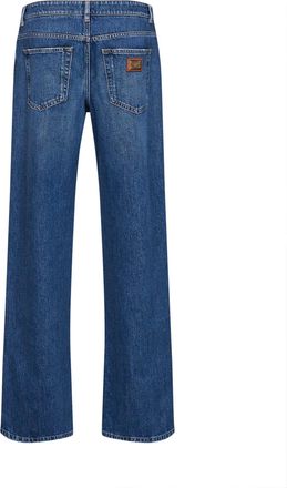 Dolce & Gabbana Womens Jeans Blue Cotton Straight Leg