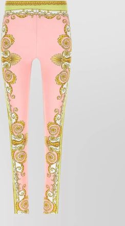 Versace printed high-rise leggings