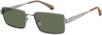 Polaroid PLD 6255/S/X Polarized 6LB/UC Mens Sunglasses Silver Size 56