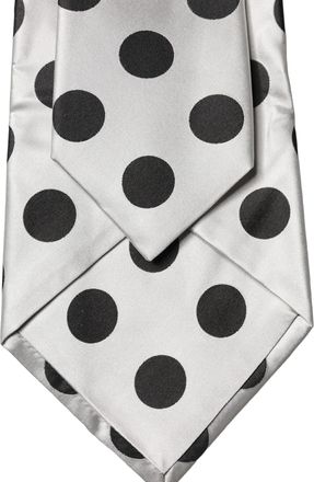 Dolce & Gabbana Polka Dot Silk Necktie - White
