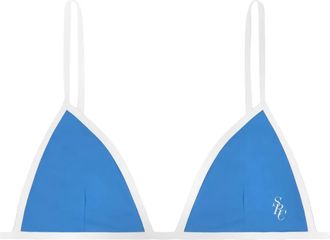 Sporty & Rich Kate bikini top - women - Spandex/Elastane/Recycled Polyamide - L - Blue