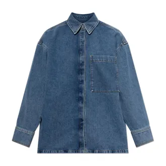 By Malene Birger Denim Shirts, female, Blue, Size: XS Dea Denim Shirt