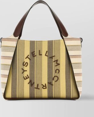 Stella McCartney stella logo printed fabric tote bag