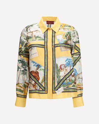 Gucci Silk twill Shirt Female 40