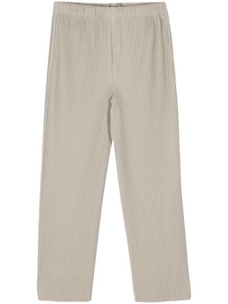 Homme Pliss&eacute; Issey Miyake MC March pleated trousers - Neutrals
