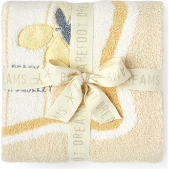 Barefoot Dreams CozyChic Lemon Stroller Blanket in Daffodil Multi at Nordstrom