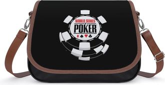 Generic Wsop1 Poker Fashion Womens Crossbody Bags Novelty Handbag Shoulder Bag Purse