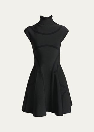 Alexander McQueen Volume Fit & Flare Mini Dress