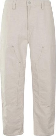 Carhartt Work in Progress Walter Double Knee Pant - Heren - Straight fit broeken - Beige - XS - Katoen - Broeken