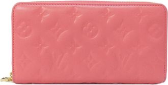 Louis Vuitton Pink Leather Long Wallet (Bi-Fold) (Pre-Owned)