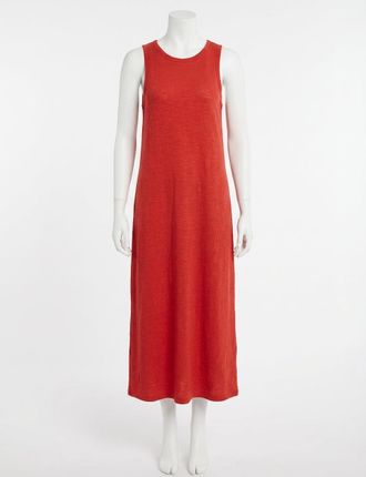 Z Supply Mystic Textured Midi Dress In Cabana Red