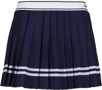 Sporty & Rich Gestreepte plooirok - Blauw