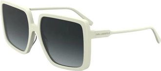 Karl Lagerfeld Kl 6187S 105 Zonnebrillen - Dames - Zonnebrillen - Wit - 58 MM - Accessoires