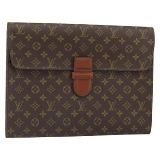 Louis Vuitton Pre-owned Clutches, female, Brown, Size: ONE SIZE Pre-owned Vintage Canvas Clutch