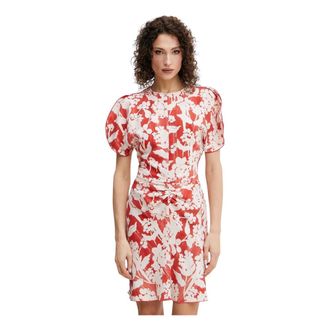 Victoria Beckham Vestido mini fruncido con estampado floral - Dresses - Mujer - Multicolor - XS