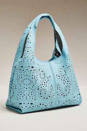 Melie Bianco Perforated Mini Hand Bag