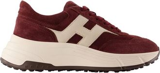 Hogan H669 Allacciato H Trainers - Dames - Sneakers - Rood - 38 EU - Leer - Schoenen