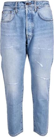 People Jeans - Heren - Slim Fit Jeans - Blauw - W31 - Katoen - Jeans